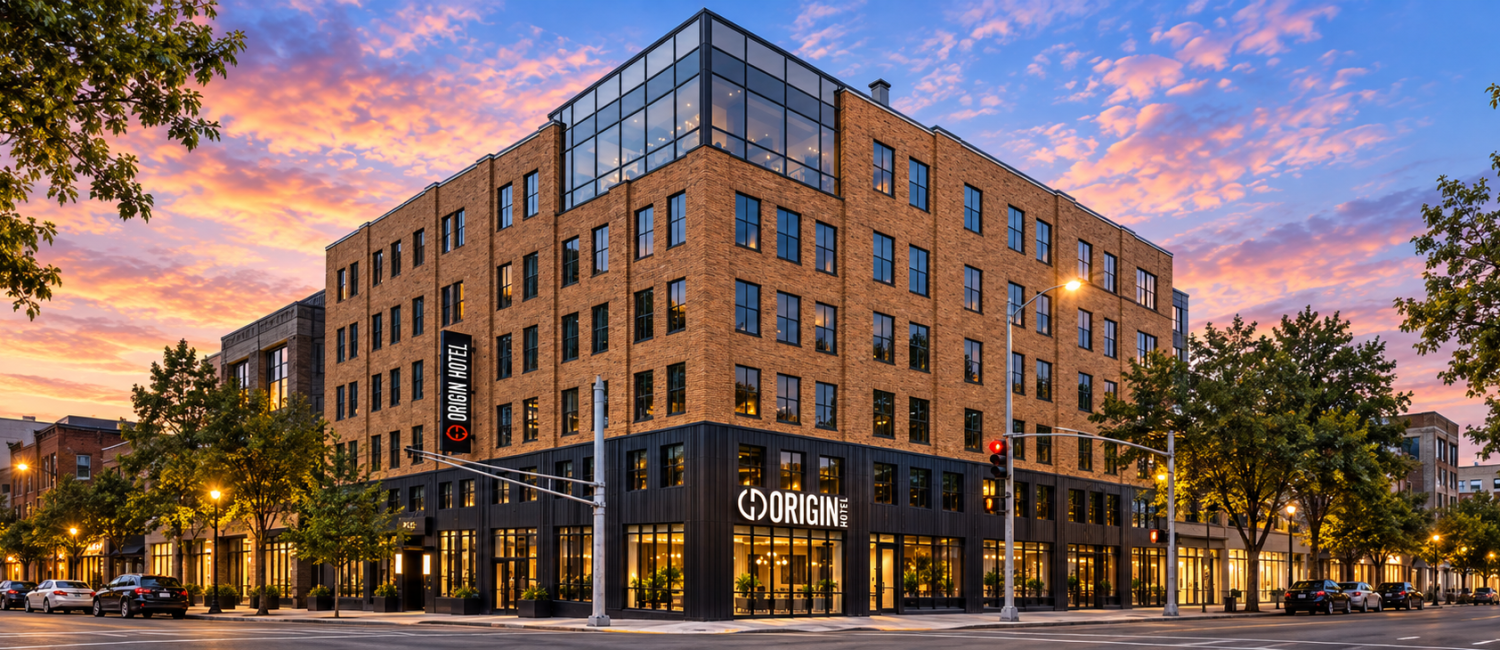 Origin Hotel sunset panorama