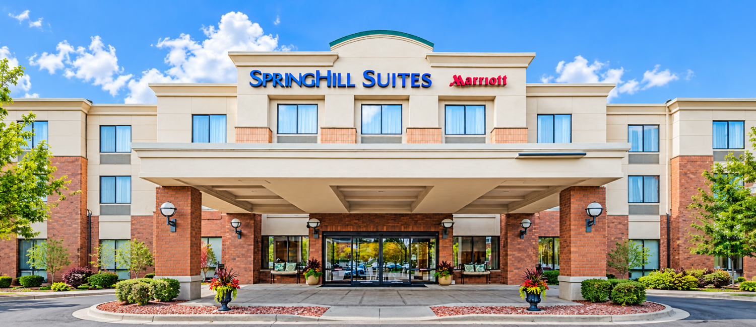 Panoramic SpringHill Suites Marriott facade